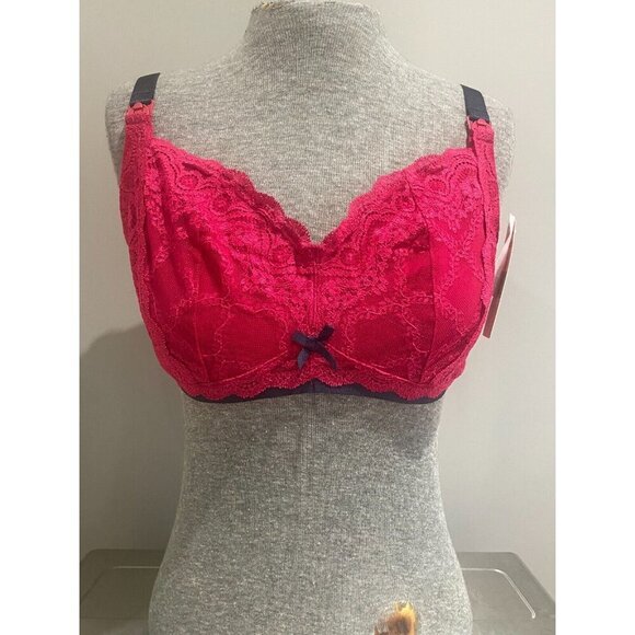 Elle Macpherson Cloud Swing Maternity/Nursing Bra Persian Red/Midnight Blue 38DD - Picture 3 of 5